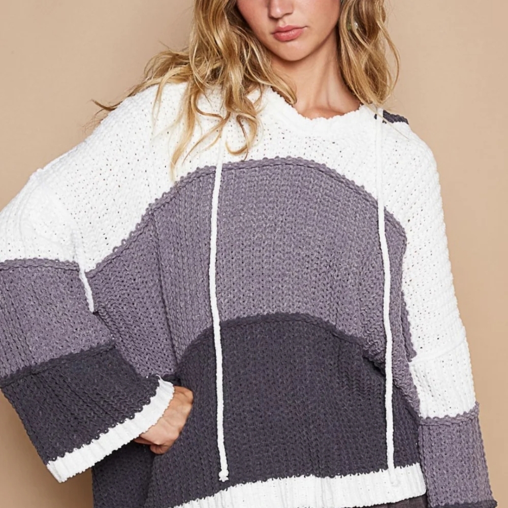 POL Women's Colorblock Sweater